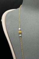 شال ذهب مع صدف ابيض عيار 21 وزن 28.4 جرام