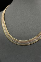 طقم فلات ذهب صافي ايطالي عيار 18 وزن 25.8 جرام