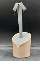 حلق ذهب صافي عيار 18 وزن 0.5 جرام