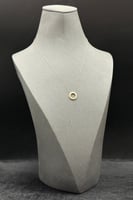 عقد دائري ذهب تصميم الماس عيار 18 وزن 0.9 جرام