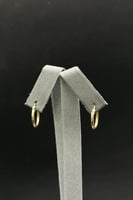 حلق دائري ذهب صافي ايطالي عيار 18 وزن 0.8 جرام