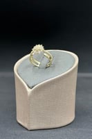 خاتم شمس ذهب تصميم الماس عيار 18 وزن 2.3 جرام