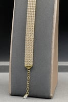 اسوارة ذهب تصميم الماس عيار 18 وزن 14.2 جرام