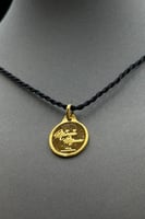 سبيكة ذهب BTC شكل ميني ماوس دائرى - عقد ذهب عيار 2...