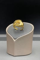 خاتم ذهب صافي عيار 21 وزن 4.5 جرام