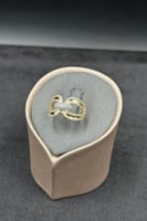 خاتم ذهب تصميم الماس عيار 18 وزن 2.6 جرام