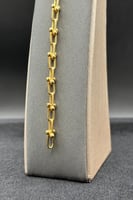 إسوارة جنزير ذهب صافي عيار 21 أصالة نوفا وزن 7.2–7...