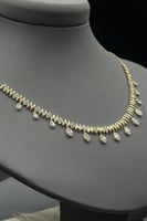 تشوكر دمعات باقيت ذهب تصميم الماس