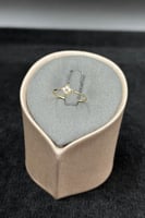 خاتم زهرة ذهب تصميم الماس عيار 18 وزن من 0.4 الى 0...