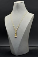 عقد كور نازل ذهب تصميم هندي عيار 21 وزن 6 جرام