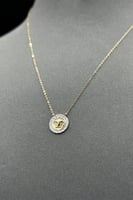 عقد دائري ذهب صافي عيار 18 وزن من 1 الى 1.1 جرام