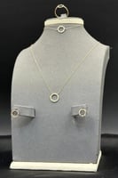 طقم دائري ذهب صافي عيار 18 وزن 2 جرام