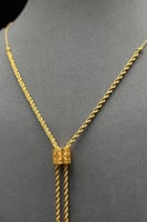 طقم مجدول ذهب صافي عيار 21 وزن 9.8 جرام