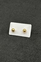 حلق طبي ذهب صافي لونين عيار 18 وزن 0.3 جرام