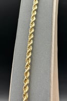 اسوارة مجدول ذهب صافي عيار 18 وزن 6.7 جرام