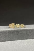 اسوارة مع خاتم ذهب تصميم الماس عيار 18 وزن 6.9 جرا...