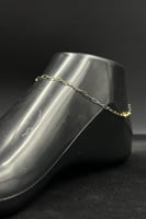 خلخال مستطيلات ذهب صافي عيار 18 وزن 1.4 جرام