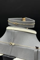 طقم ذهب صافي عيار 21 وزن 9.8 جرام