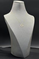 عقد دائري ذهب صافي عيار 18 وزن 0.7 جرام