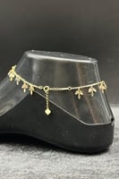 خلخال ذهب صافي عيار 18 وزن 3.8 جرام