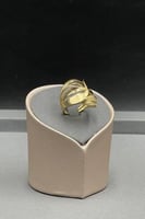 خاتم ذهب صافي عيار 18 وزن 3.5 جرام