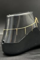 خلخال مثلثات ذهب صافي عيار 18 وزن 1.9 جرام