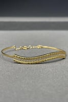 اسوارة اطفال ذهب تصميم الماس عيار 18 وزن 2.7 جرام