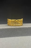 خاتم ذهب صافي عيار 21 وزن 3.3 جرام