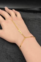 كف مجدول ذهب صافي عيار 21 وزن من 1.5 الى 1.6 جرام