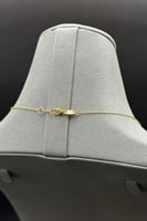 شال نص مجدول ذهب صافي عيار 21 وزن 7.85 جرام