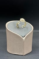 خاتم شمس ذهب تصميم الماس عيار 18 وزن 2.3 جرام