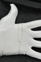 كف قلب ذهب صافي عيار 18 وزن 0.7 جرام