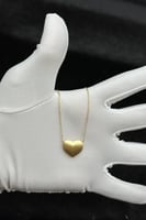 عقد قلب ذهب صافي عيار 18 وزن 3.4 جرام