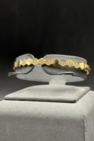 اسوارة خلية ذهب تصميم الماس عيار 18 وزن 9.1 جرام