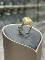 خاتم ذهب سوارفسكي - Queen Model