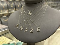 تعاليق الأحرف الإنجليزية الذهب