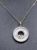 تعليقة ألماس وذهب أبيض