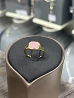 خاتم ذهب نسائي فخم تصميم ورده بألوان متعددة