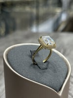 خاتم ذهب سوارفسكي - Queen Model