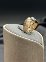 خاتم الماس نسائي بتصميم الشبك الفريد