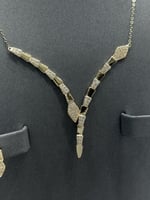 طقم الثعبان ذهب تصميم الماس