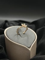 خاتم ذهب الماس بتصميم الوردة الفخم