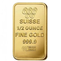 سبيكة ذهب نصف أونصة (15.55 جرام) عيار 24