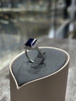 خاتم ذهب سوارفسكي - Queen Model