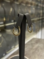 حلق ذهب صافي