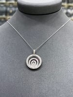 تعليقة ألماس وذهب أبيض