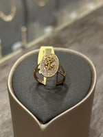 خاتم نسائي ذهب شكل سبيكة عيار 21