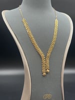 عقد سنابل نازل ذهب صافي عيار 21