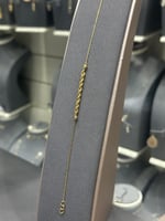 اسوارة مجدولة ذهب صافي عيار 21