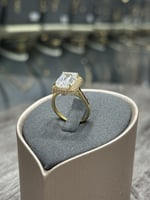 خاتم ذهب سوارفسكي - Queen Model